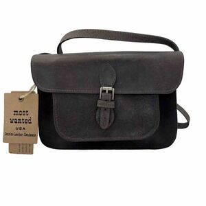 Most Wanted USA Tooled Leather Handcrafted Grey Crossbody Handbag Purse NWT
